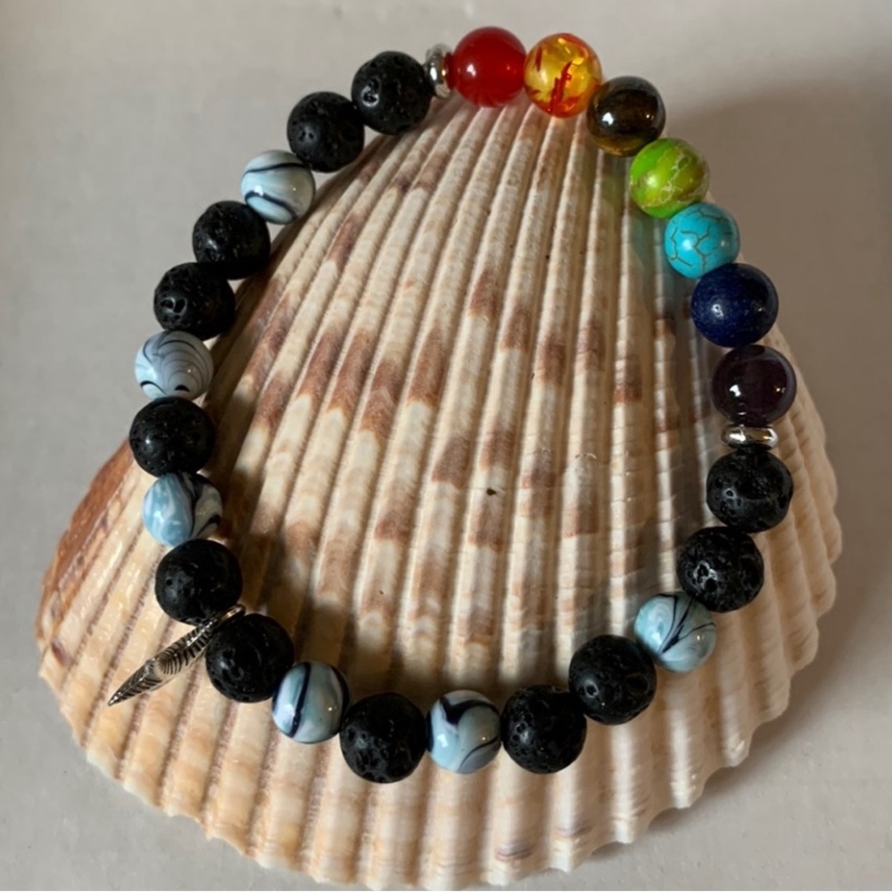 2 for $30 Handcrafted Chakra Bracelet 10mm nwt